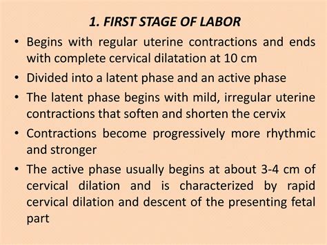 Stages of Normal Labor- easy explanation | PDF