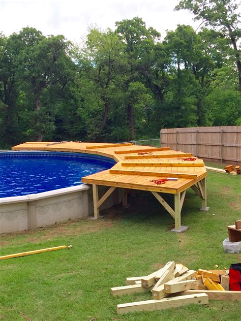 Diy Simple Above Ground Pool Deck - DIY Ceiling Makeover