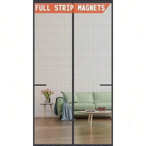 Magnetic Screen Door Upgraded-Model Full Strip Magnets,Fiberglass Heavy ...