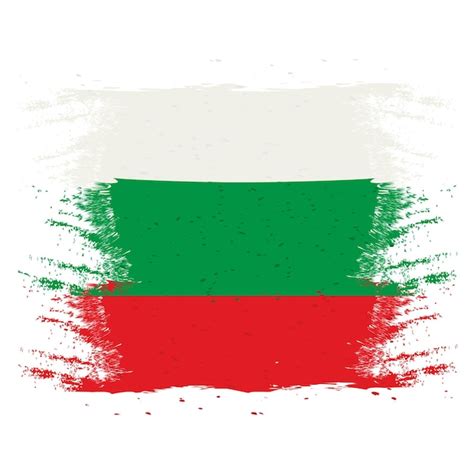 Bulgaria flag brush national flag | Premium Vector