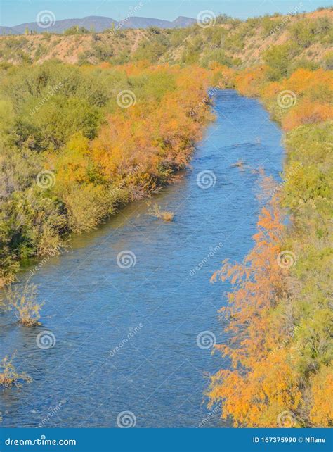 Agua Fria River in the Southwest Desert of Peoria, Maricopa County ...