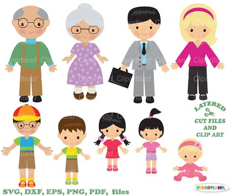 Pictures Of Family Members Clip Art
