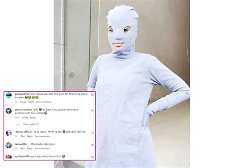 Urfi Javed covers herself from head to toe in an outlandish outfit ...