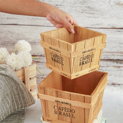 Wooden Planter Box - Set of 2