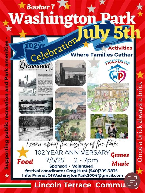 July 5th - 102 yr. Celebration in Washington Park, Friends of Booker T ...