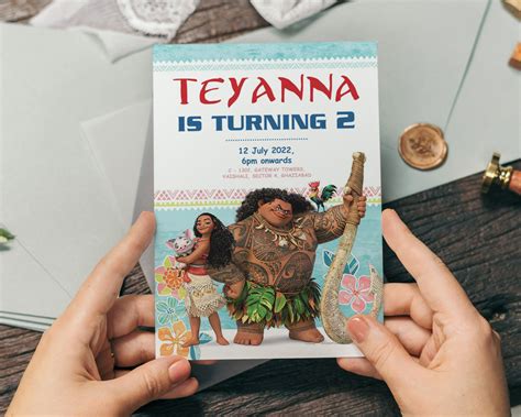 Moana Theme Invite | Personalized Birthday Celebrations Online – Party ...