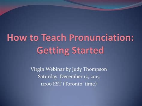 Image result for Tutorial Pronunciation