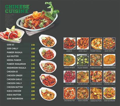 Menu at Avocado Gallery, Bengaluru