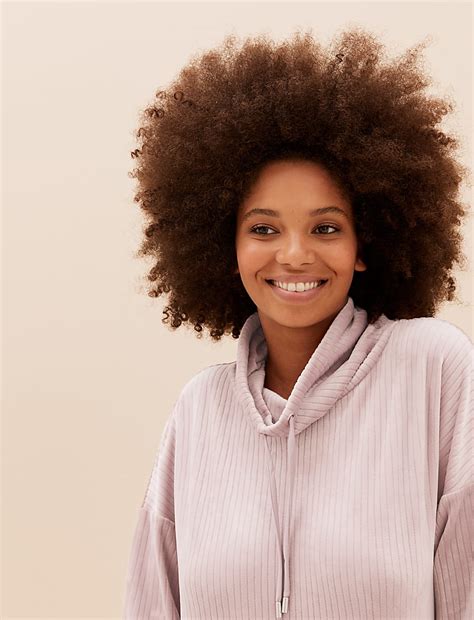 Buy Velour Flexfit™ Ribbed Lounge Top at Marks & Spencer