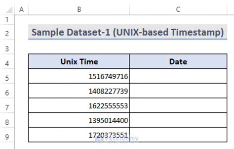 How to Convert Unix Timestamp in Excel 的图像结果