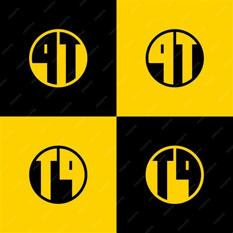 Premium Vector | Simple QT and TQ Letter Circle Logo Set suitable for ...