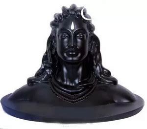 ADIYOGI Shiva Statue Decorative Showpiece - 9 cm (Marble, Black ...