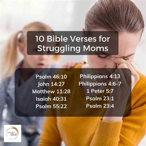 10 Bible Verses For Struggling Moms - Coffee With Starla