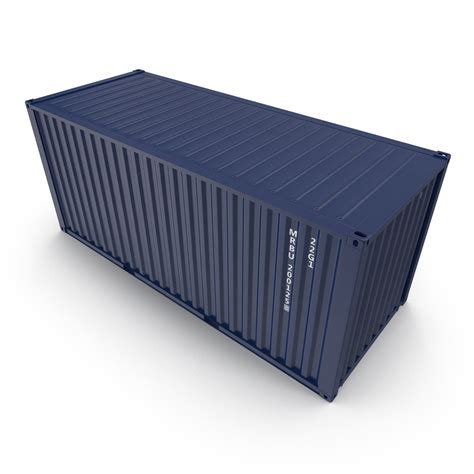 3D 20 ft ISO Container Blue 2 | 3D Molier International