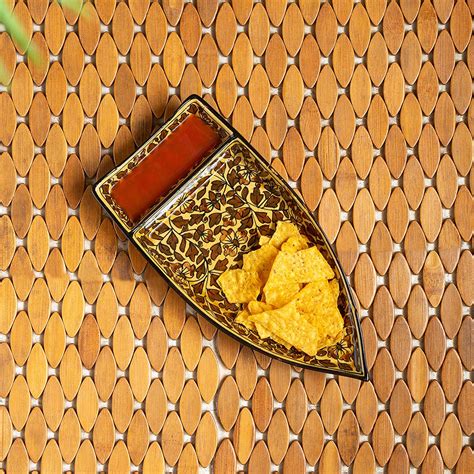 ExclusiveLane 'Mughal Floral' Handpainted Ceramic Serving Platters ...