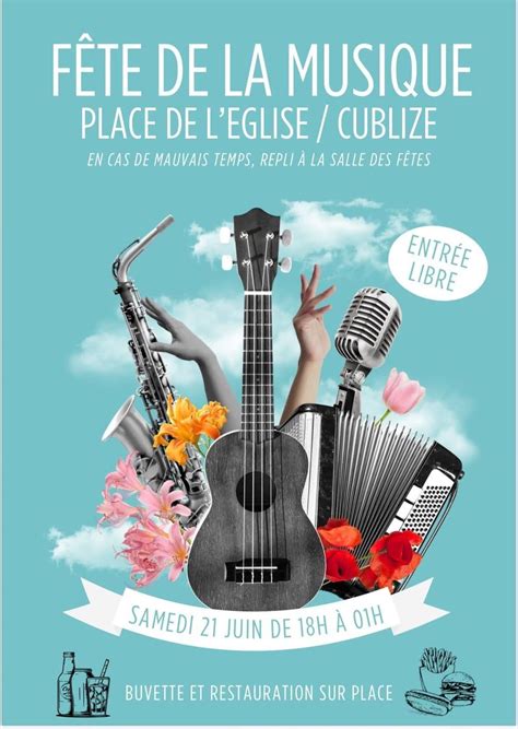 Fête de la musique, Place de l'Église, 69550 Cublize, France, Lyon, 21 ...