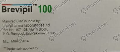 Brevipil 100 MG Tablet (10): Uses, Side Effects, Price & Dosage | PharmEasy