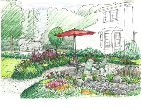 Landscape Design Sketch