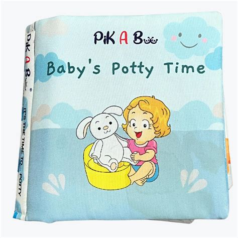Buy PiK A BOO Baby's Potty Time Soft Fabric Cloth Books 15 * 15 cm Baby ...