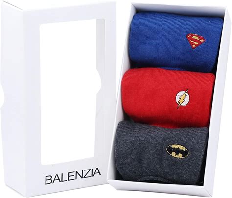 BALENZIA x Justice League Box Set for Men -Loafer socks-Superman ...