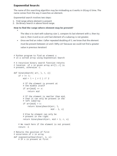 Image result for Exponential Search