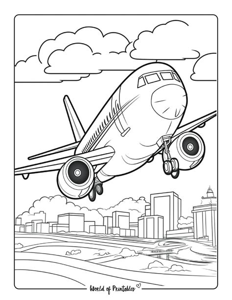 Airplane Coloring Pages For Kids & Adults - World of Printables