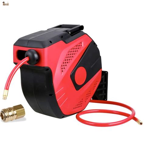 Buy BricoLoco Automatic Compressed Air Hose Reel for Compressor Drum 15 ...