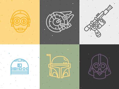 Star Wars Icons by Derric Wise on Dribbble