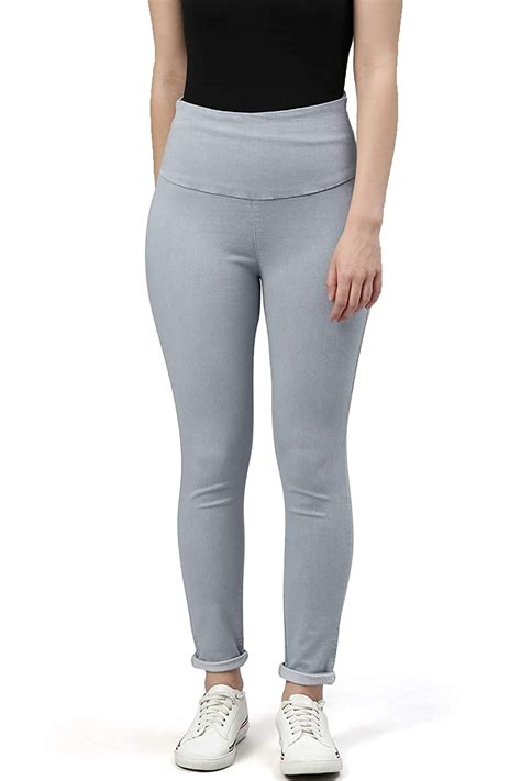 Buy ADBUCKS Women's Slim Fit Jegging Light Grey at Amazon.in