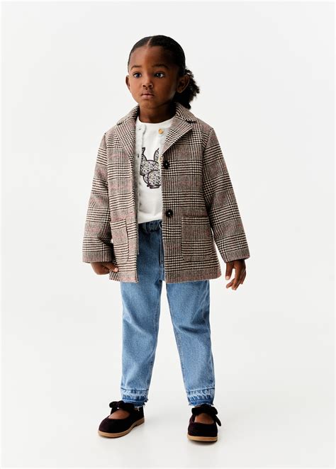 Houndstooth coat - Baby girls | MANGO OUTLET USA