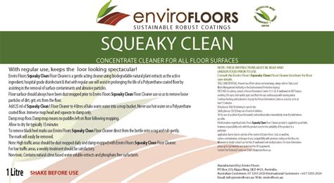 Enviro Floors Squeaky Clean Floor Cleaner – Affordable floors