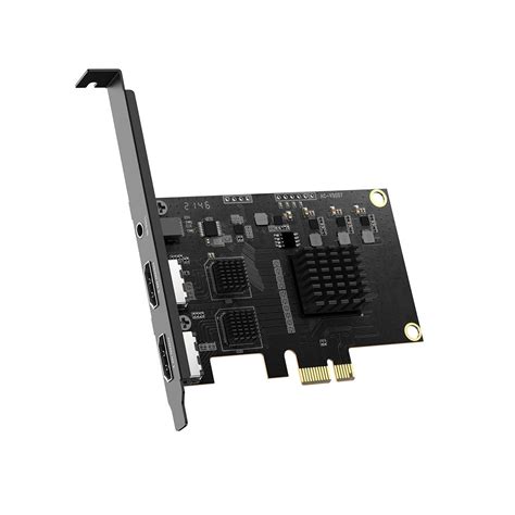 Acasis 2 HDMI In 1080P 60Hz PCIe Video Capture Card with Line In Port