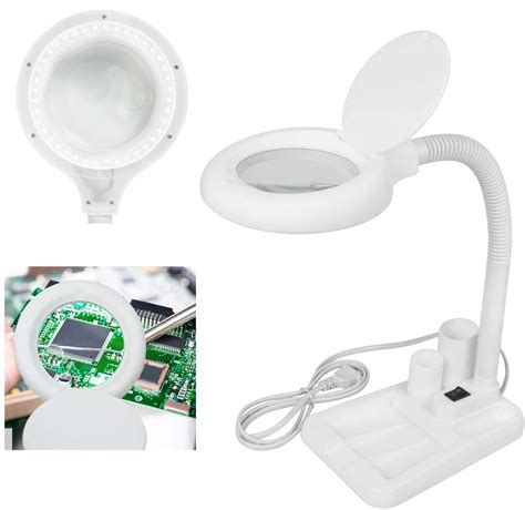 LED Magnifying Glass with Light, 5 X 10X LightView Pro Flex Magnifying ...