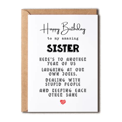 Free printable birthday cards for a sister, Download Free printable ...