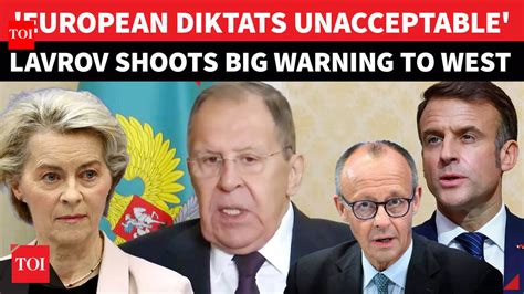 'European Thieves': Lavrov's Savage Attack On 'Führer' Ursula, 'Nazi ...