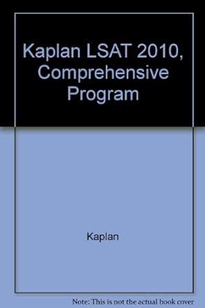 Buy Kaplan Lsat 2010, Comprehensive Program Book Online at Low Prices ...
