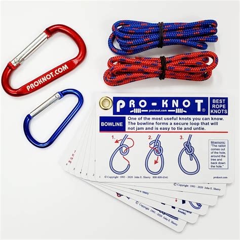 Buy Knot Tying Kit | Pro-Knot Best Rope Knot Cards, two practice cords ...