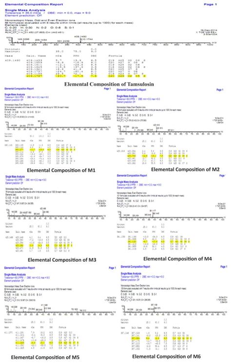 In vitro metabolite identification of Tamsulosin using LC-Q-TOF mass ...