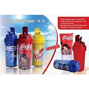 Buy POP-UP Plastic Sipper (with Paper Insert Option) Paper NOT Included ...