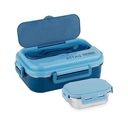 Buy ATTRO Snackpro Plastic Lunch Box Airtight & Leak Proof Containers ...