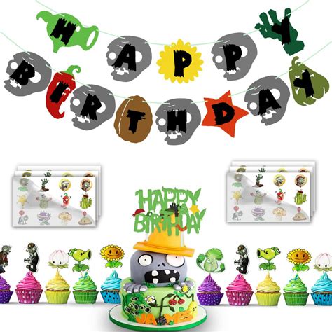 Buy PVSZ s Play Game Theme Party Supplies Decor - Pre-assembly Zombies ...