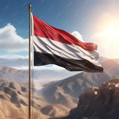 Premium Photo | A flag Yemen
