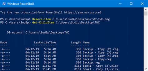 Image result for How to Delete a File Using Windows PowerShell in Windows 10
