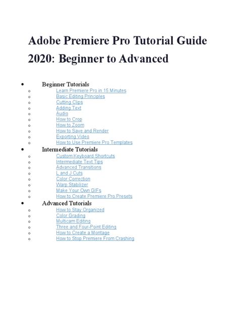 Premiere Pro Tutorial 2020 for Beginners 的图像结果