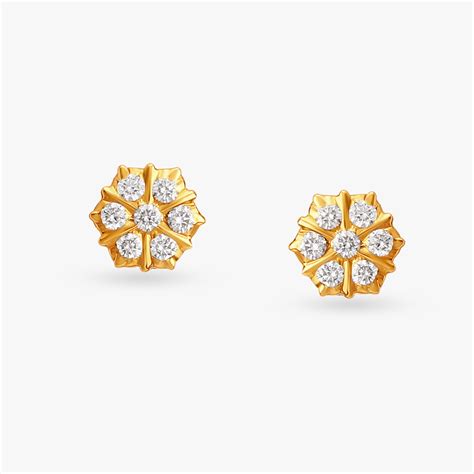 Starburst Elegance Diamond Stud Earrings