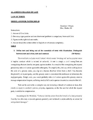 Contract 1 notes LLB 1st Sem - Indian Contract Act, 1872 This Chapter ...