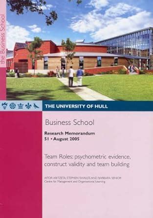 Buy Team Roles: Psychometric Evidence, Construct Validity and Team ...