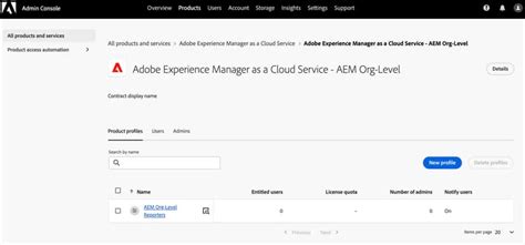 AEM as a Cloud Service Team and Product Profiles | Adobe Experience Manager