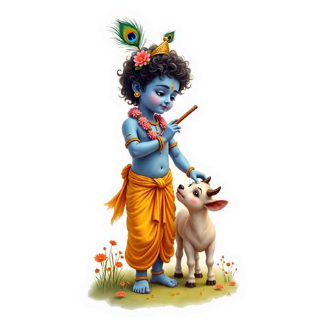 Baby Krishna & Calf Premium Vinyl Stickers – stickerogy