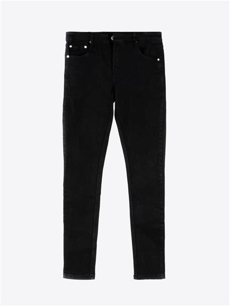 SKINNY JEANS IN BLACK DENIM - TARMOR